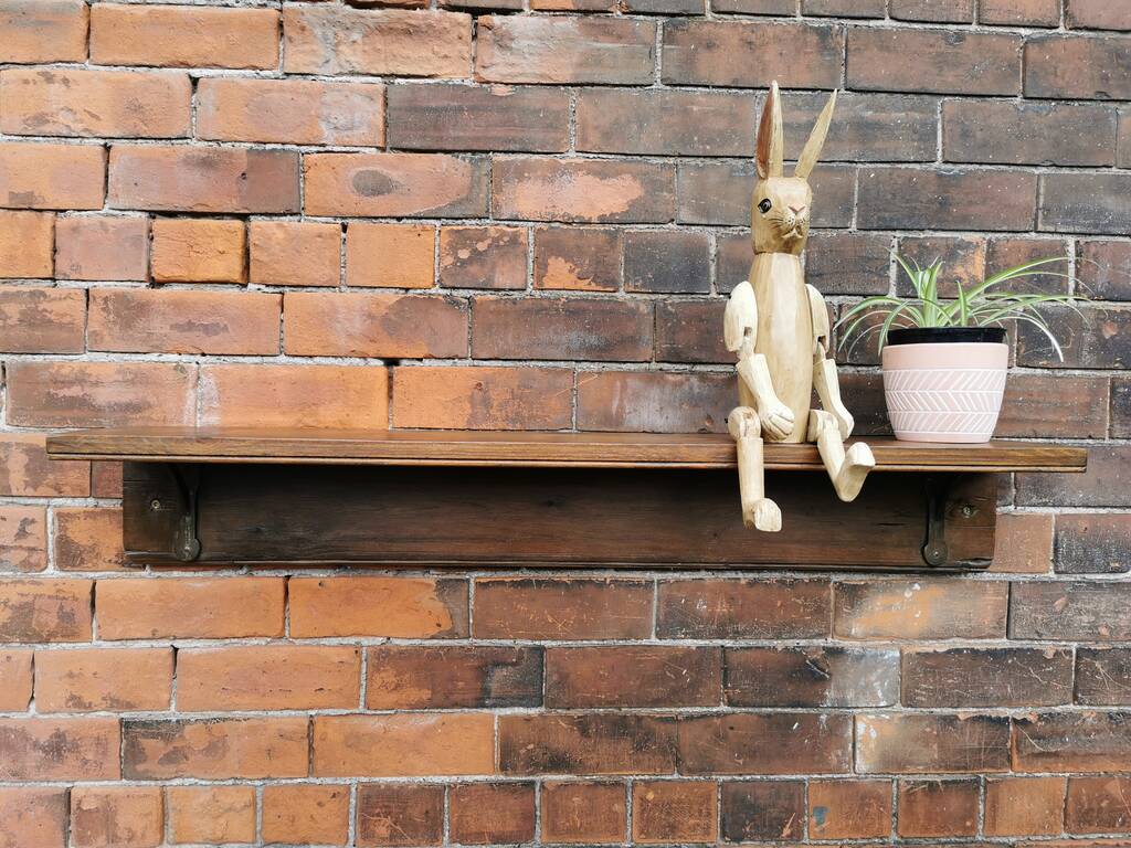 Reclaimed Wooden Utility Wall Shelf By WOODS VINTAGE HOME INTERIORS