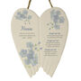 Personalised Forget Me Not Memorial Ceramic Wings, thumbnail 6 of 6