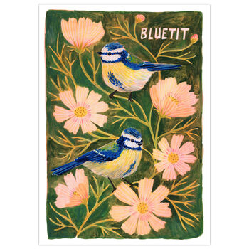 Bluetit Bird Art Print, 5 of 8