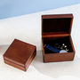 'Daddy's Cufflinks' Leather Stud Box Two Colours/Sizes, thumbnail 7 of 9