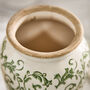 Irina Green Botanical Urn Vase, thumbnail 3 of 7