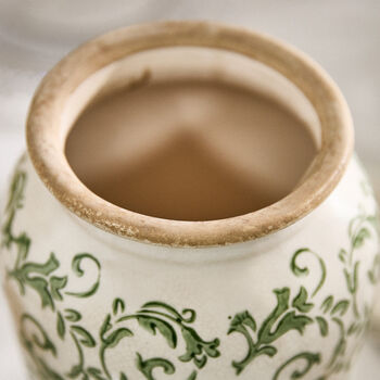 Irina Green Botanical Urn Vase, 3 of 7