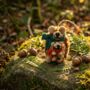 Handmade Felt Snuggly Hedgehogs Woodland Decoration, thumbnail 2 of 3