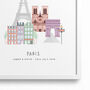 Personalised Paris City Print, thumbnail 5 of 8