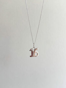 Sterling Silver 16th Birthday Pendant Necklace, 5 of 12