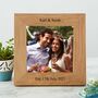 Personalised Solid Oak Square Photo Frame, thumbnail 1 of 6
