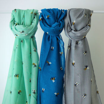 Bee Print Scarf, 5 of 10