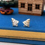 Sterling Silver Small Christmas Tree Earrings, thumbnail 9 of 12