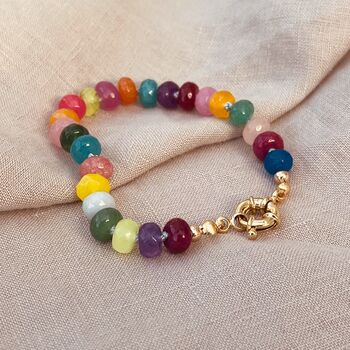 Rainbow Gemstone Bracelet, 2 of 6