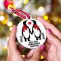 Personalised 'Our First Christmas' Penguin Bauble, thumbnail 1 of 7
