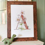 A Is For Anemone, Personlaised Coloured Intital Print, thumbnail 6 of 9