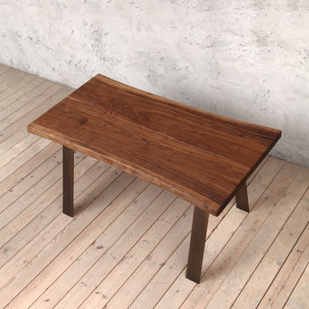 Albert Natural Walnut Dining Table A Shaped Legs, 5 of 7