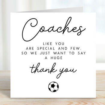 Football Coach Thank You Card, 2 of 2