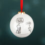 'At Least The Dog Loves Me' Dog Bauble Decoration, thumbnail 1 of 3
