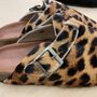 Leopard Print Leather Clogs, thumbnail 3 of 3