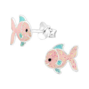 Fish Sterling Silver Earrings, 2 of 4