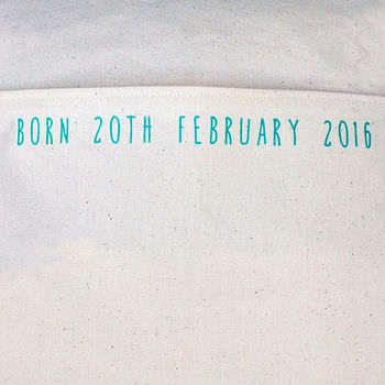 Personalised New Baby Or Christening Cushion, 7 of 9