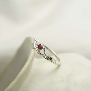 Dainty Ruby Ring, 3 of 8