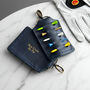 Blue Leather Personalised Golf Gift Tee Holder, thumbnail 1 of 4