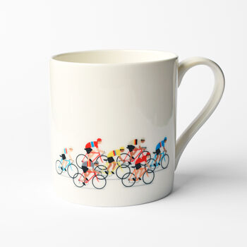 Gift Idea For Cyclist, Set Of Four Cycling Art Mugs, 3 of 9
