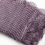 Pleated Lace Fringe Cotton Scarf, thumbnail 3 of 12