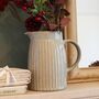 Personalised Washed Stone Pitcher Jug Vases, thumbnail 2 of 9
