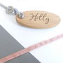 Favourite Person Personalised Wooden Keyring, thumbnail 5 of 5