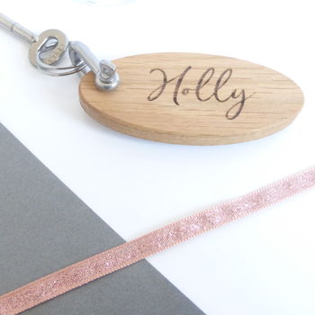 Favourite Person Personalised Wooden Keyring, 5 of 5