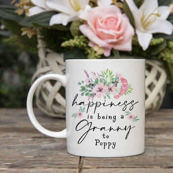 Personalised Happiness Is Being A Grandma / Granny Mug, 2 of 2