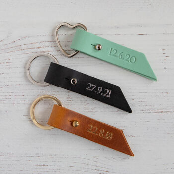 Special Date Leather Keyring, 7 of 11