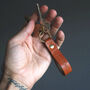Personalised Leather Key Fob / Key Ring, thumbnail 5 of 9