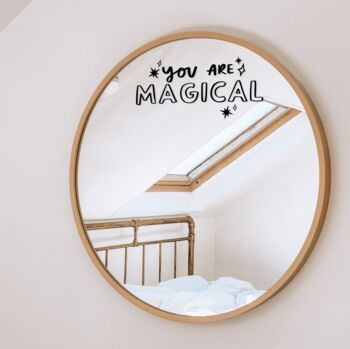 'You Are Magical' Vinyl Mirror Decal, 2 of 3