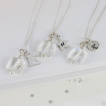 Personalised Faceted Crystal Necklace, 2 of 12