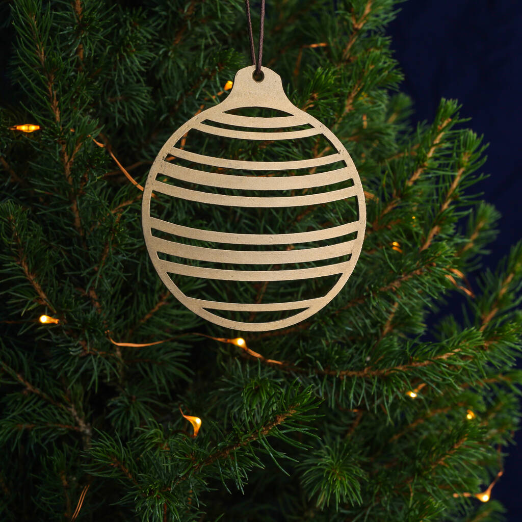 Brass christmas best sale ornaments