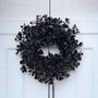Handmade 38cm Black Eucalyptus Wreath, thumbnail 4 of 6