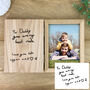 Personalised Oak Father's Day Handwriting Photo Frame, thumbnail 1 of 9
