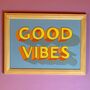 'Good Vibes' Typography Wall Art Sign, thumbnail 2 of 9