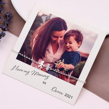 I Love My Mummy From Son Bracelet With Your Own Photo, 2 of 4