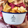 Personalised Saturday Night Snacks Bowl, thumbnail 1 of 4