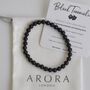 Men's Black Tourmaline Crystal Bracelet Gift For Him, thumbnail 1 of 5