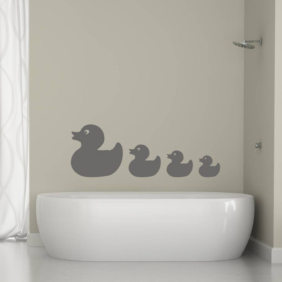 Bathroom Ducks Vinyl Wall Sticker, 1 of 6