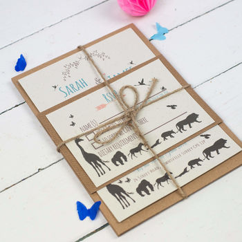 Animal Wedding Invitation Set, 3 of 7