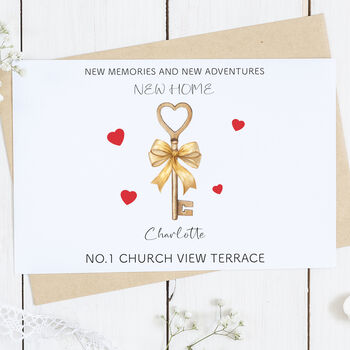 Personalised New Home Key Card, 2 of 2