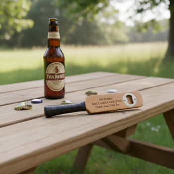 Personalised Cricket Bat Bottle Opener, 6 of 10