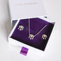 Crystal Eye Gift Set | Earrings And Necklace, thumbnail 5 of 7