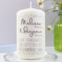 Personalised Engagement Chevron Candle, thumbnail 3 of 6