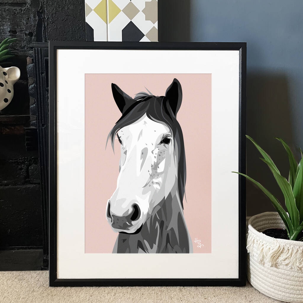 Personalised Horse Portrait Print, 1 of 5