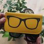 Yellow And Black Printed Sunglasses Case, thumbnail 4 of 10