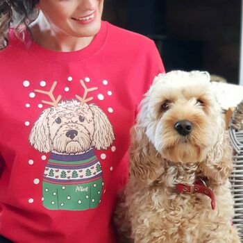 Personalised Dog Lover Christmas Jumper, 4 of 12