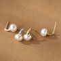 Sterling Silver Fresh Water Pearl Drop Earrings, thumbnail 1 of 5